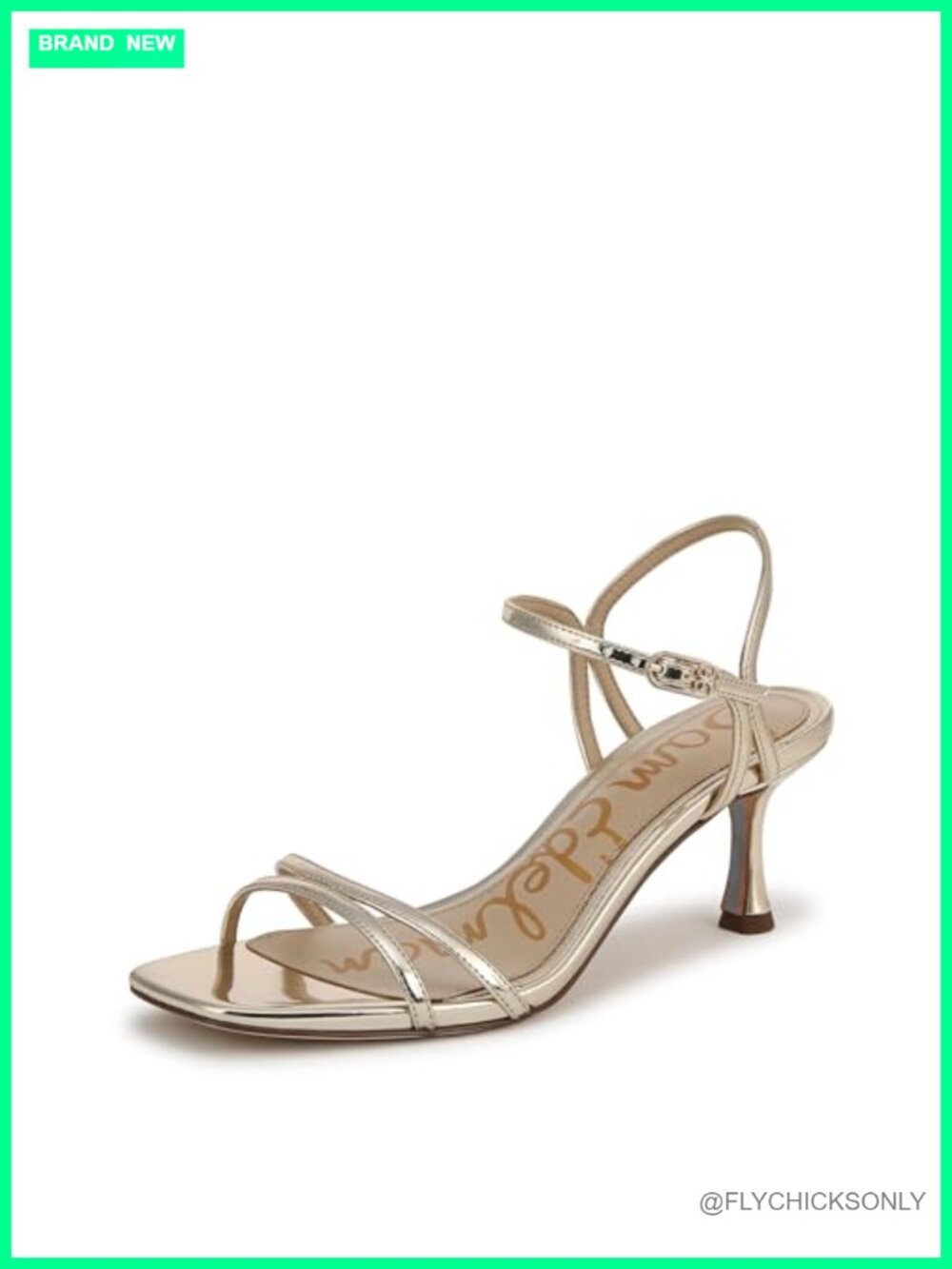 Women's Presley Open Toe Ankle Strap Kitten Heel Sandals Wedding Party Shoes